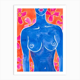 Blue Nude Art Print