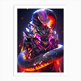 Sci-Fi Art Snake Art Print