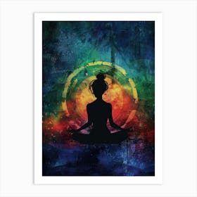 Meditating Woman 13 Art Print