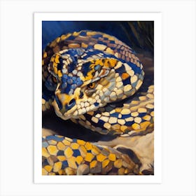 Eastern Diamondback Rattlesnake Painting Art Print