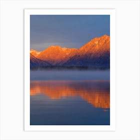 Sunrise At Lake Taupo Art Print