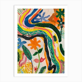 'Abstract Flora' Art Print