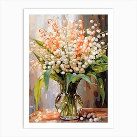 Lily Of The Valley Flower Still Life Painting 3 Dreamy Art Print