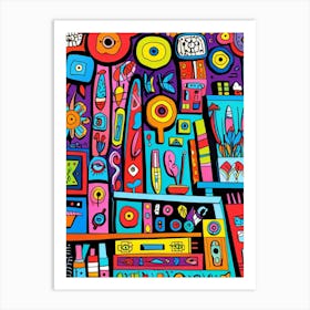 Colorful Psychedelic Art Art Print