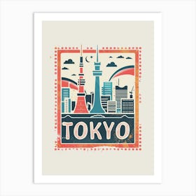 Tokyo Skyline Art Print