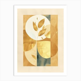 Golden Leaf 1 Art Print