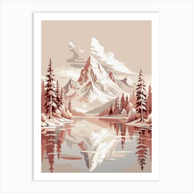 Mountain Landscape Painting 1 Art Print