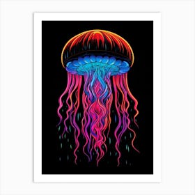 Turritopsis Dohrnii Importal Jellyfish Pop Art 2 Art Print