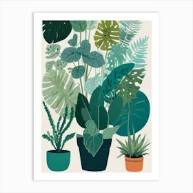 Tropical Plants Art Print