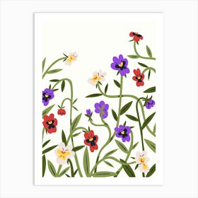 Pansies 1 Art Print