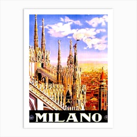 Milan Cathedral, Italy Art Print