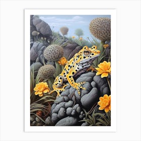 Pacman Frog Botanical 2 Art Print