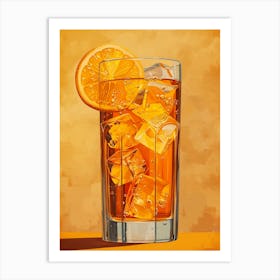 Orange Juice In A Glass 4 Art Print