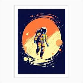 Astronaut's Voyage: Journey to the Stars Art Print