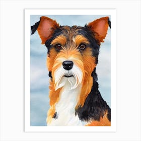 Welsh Terrier 4 Watercolour Dog Art Print