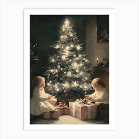 Christmas Tree Stock Videos & Royalty-Free Footage 1 Art Print