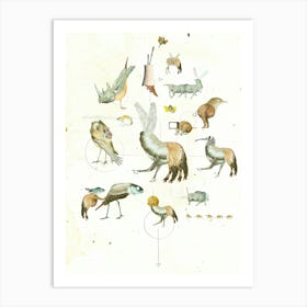 Fab Creature Mix · Evolution 1 Art Print