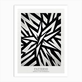 Patterns Abstract Black And White 4 Poster Art Print
