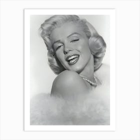 Marilyn Monroe With Bare Shoulder Art Print