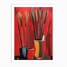 Brooms Art Print