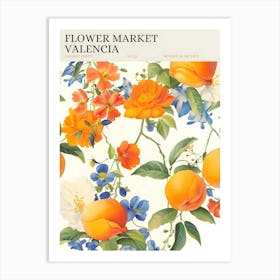 Flower Market Valencia Art Print