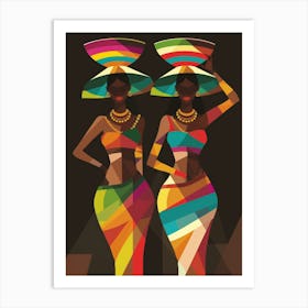 Two African Women 9 Art Print