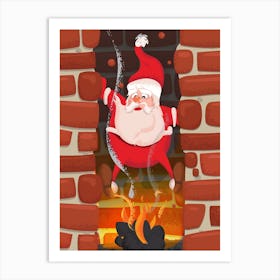 Christmas Santa Art Print