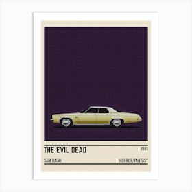 The Evil Dead Car Movie Art Print