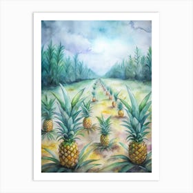 Pineapples In The Field Art Print