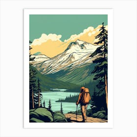 Chilkoot Trail Canada 3 Vintage Travel Illustration Art Print