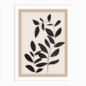 Minimalist Plants & Leaves Art 4 Art Print