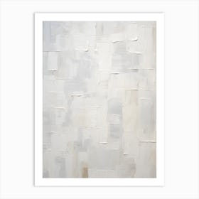 White Oil Painting 1 Art Print