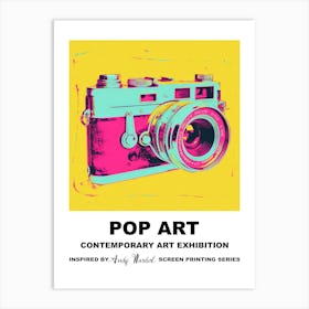 Poster Retro Camera Pop Art 3 Art Print