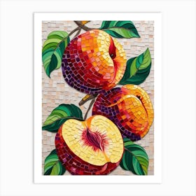 Peach Mosaic 2 Art Print