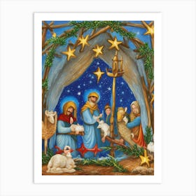 Nativity Scene 27 Art Print