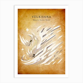 Velkhana Vintage Art Print