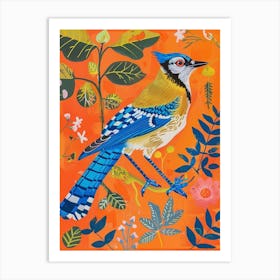 Spring Birds Blue Jay 2 Art Print
