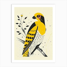 Yellow Falcon 3 Art Print