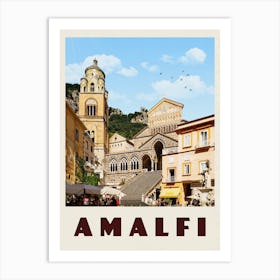 Amalfi Italy Travel Poster Art Print