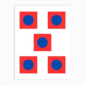 Square Circle Art Print