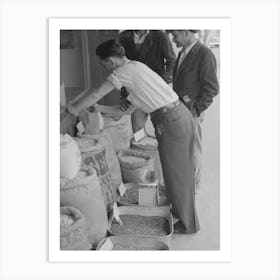 Untitled Photo, Possibly Related To Clerk Putting Up Seed, San Augustine, Texas By Russell Lee Art Print