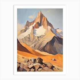 Mount Kenya Kenya 2 Mountain Painting Art Print