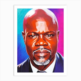 Djimon Hounsou Pop Movies Art Movies Art Print