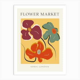 Soho Flower Market Print Art Print