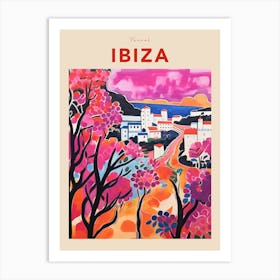 Ibiza Spain 7 Fauvist Travel Poster Art Print