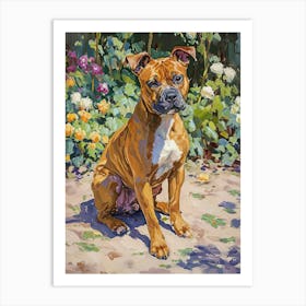 Yorkshire Terrier Acrylic Painting 3 Art Print