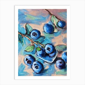 Blueberry Classic 1 Fruit Art Print