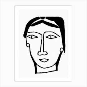 Portrait Of A Woman Art Print