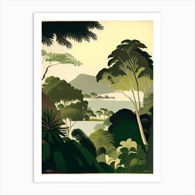 Ile De La Reunion France Rousseau Inspired Tropical Destination Art Print