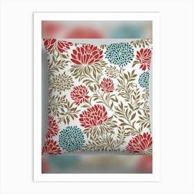 Floral Pillow Cover Art Print